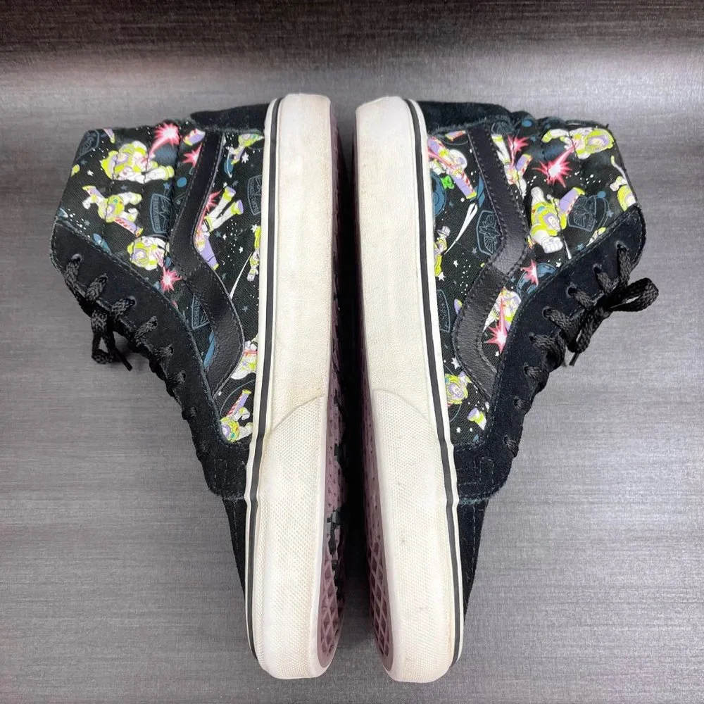 VANS x Toy Story Buzz Lightyear Sk8-Hi Disney Canvas Suede Women’s Size 7 Shoes - Picture 9 of 12
